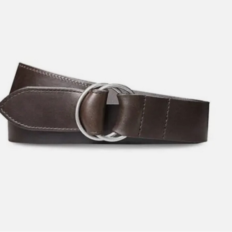 Nwt Shinola Men's Double Ring Leather Belt Dark Brown Size S — image 2 of 4